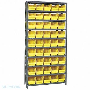 QUANTUM STORAGE SYSTEMS G6987 Bin Shlvng 12inx75inx36in Yellow, 24K050