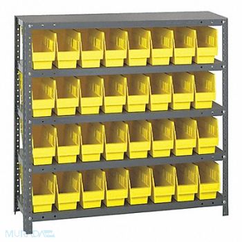 QUANTUM STORAGE SYSTEMS G6982 Bin Shlvng 12inx39inx36in Yellow, 24K053