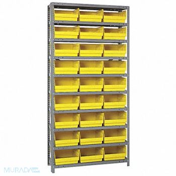 QUANTUM STORAGE SYSTEMS G6997 Bin Shlvng 18inx75inx36in Yellow, 24K060