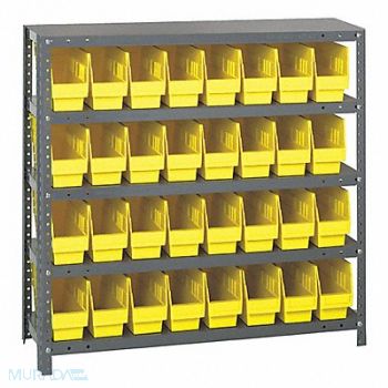 QUANTUM STORAGE SYSTEMS G6990 Bin Shlvng 18inx39inx36in Yellow, 24K061