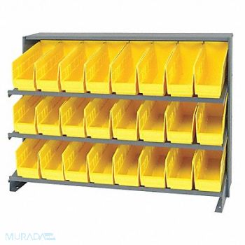 QUANTUM STORAGE SYSTEMS G7012 Bench Pick Rack 12x27x36in Yellow, 24K065