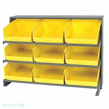 QUANTUM STORAGE SYSTEMS G7015 Bench Pick Rack 12x27x36in Yellow, 24K068