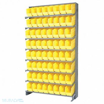 QUANTUM STORAGE SYSTEMS G7016 Pick Rack 12inx64inx36in Yellow, 24K069