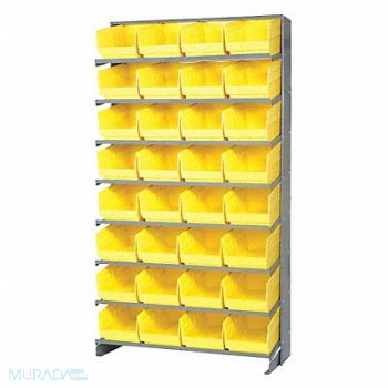 QUANTUM STORAGE SYSTEMS G7018 Pick Rack 12inx64inx36in Yellow, 24K071