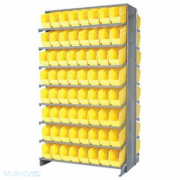 QUANTUM STORAGE SYSTEMS G7008 Pick Rack 24inx64inx36in Yellow, 24K073