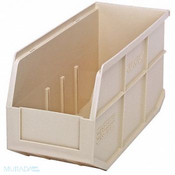 QUANTUM STORAGE SYSTEMS G7045 Shelf Bin Ivory Polypropylene 7 in, 24K153