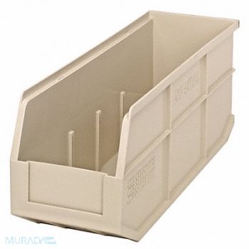 QUANTUM STORAGE SYSTEMS G7048 Shelf Bin Ivory Polypropylene 7 in, 24K156