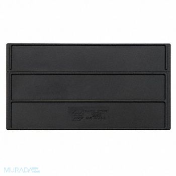 QUANTUM STORAGE SYSTEMS Divider 10 1/8 in Black 6 PK6, 24K174