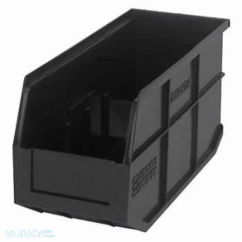 QUANTUM STORAGE SYSTEMS G7045 Shelf Bin Black Polypropylene 7 in, 24K220