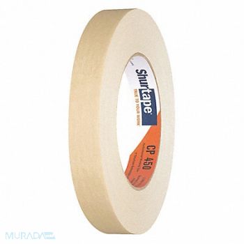 SHURTAPE Masking Tape 11/16 W 60 yd L Tan PK48, 24K296