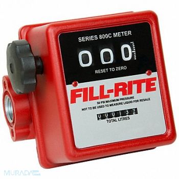 FILL-RITE Meter Liters, 24KJ10
