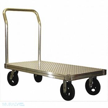 B P MANUFACTURING Platform Truck Tread Plate Deck 48x24, 24L333