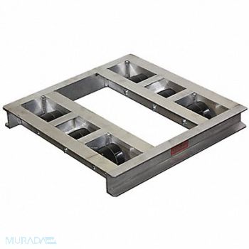 B P MANUFACTURING Pallet Dolly Cap 6000 Lb 48x36 Aluminum, 24L351