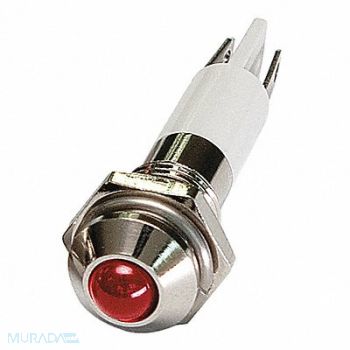 GRAINGER APPROVED Round Indicator Light Red 110VAC, 24M048