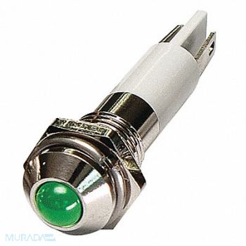 GRAINGER APPROVED Round Indicator Light Green 110VAC, 24M050