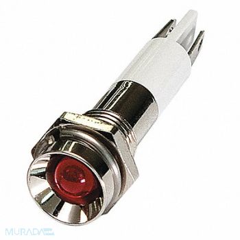 GRAINGER APPROVED Protrude Indicator Light Red 24VDC, 24M054