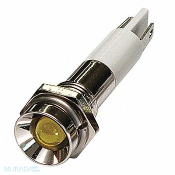GRAINGER APPROVED Protrude Indicator Light Yellow 24VDC, 24M055