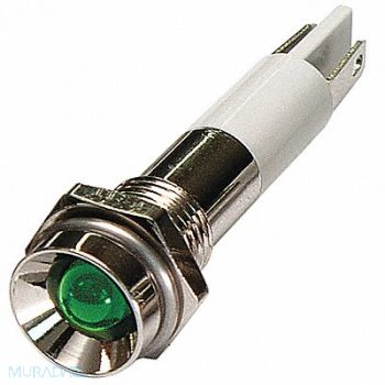 GRAINGER APPROVED Protrude Indicator Light Green 24VDC, 24M056