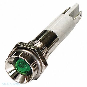 GRAINGER APPROVED Protrude Indicator Light Green 110VAC, 24M059