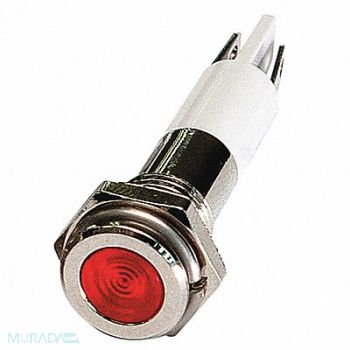 GRAINGER APPROVED Flat Indicator Light Red 110VAC, 24M070