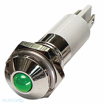GRAINGER APPROVED Round Indicator Light Green 24VDC, 24M080