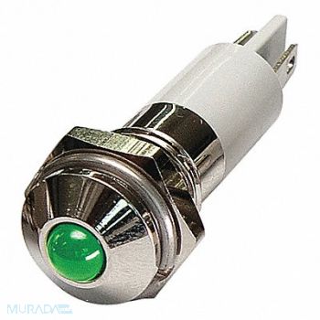 GRAINGER APPROVED Round Indicator Light Green 110VAC, 24M083