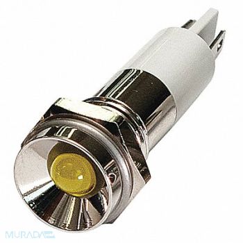 GRAINGER APPROVED Protrude Indicator Light Yellow 24VDC, 24M088
