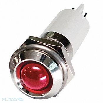 GRAINGER APPROVED Round Indicator Light Red 110VAC, 24M115