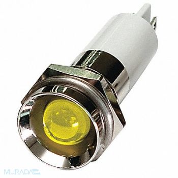GRAINGER APPROVED Protrude Indicator Light Yellow 110VAC, 24M125