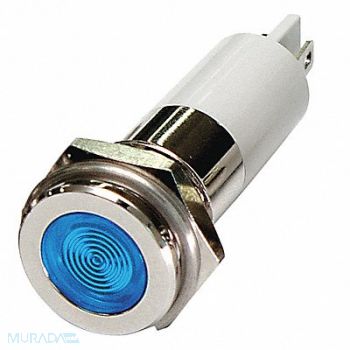 GRAINGER APPROVED Flat Indicator Light Blue 24VDC, 24M135