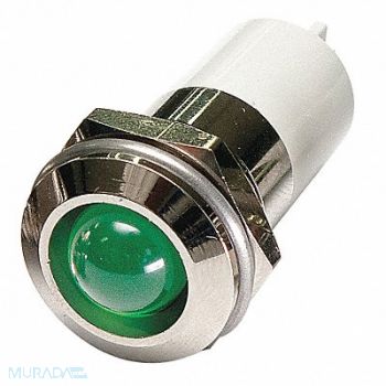 GRAINGER APPROVED Round Indicator Light Green 24VDC, 24M150