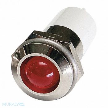 GRAINGER APPROVED Round Indicator Light Red 110VAC, 24M151