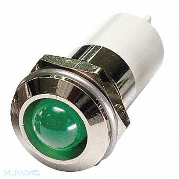 GRAINGER APPROVED Round Indicator Light Green 110VAC, 24M153