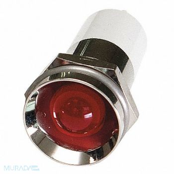 GRAINGER APPROVED Protrude Indicator Light Red 12VDC, 24M154