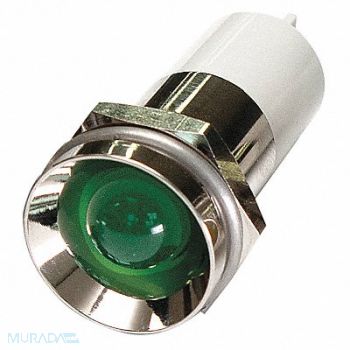 GRAINGER APPROVED Protrude Indicator Light Green 24VDC, 24M159