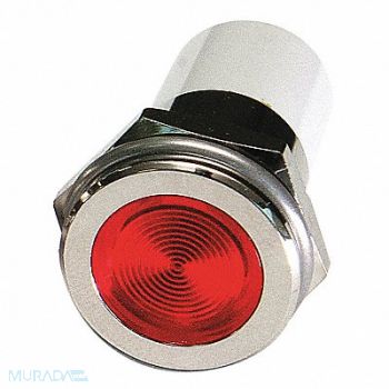 GRAINGER APPROVED Flat Indicator Light Red 110VAC, 24M173