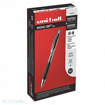 UNI-BALL Rollerball Pens Blue PK12, 24U029
