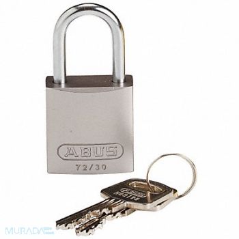 BRADY Lockout Padlock KD Silver 1-7/16 H, 24UY68