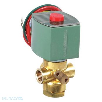 REDHAT Solenoid Valve Brass NO Air Inert Gas, 24W634