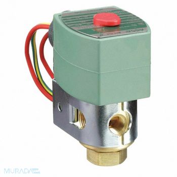 REDHAT Solenoid Valve Brass NC Air Inert Gas, 24W635
