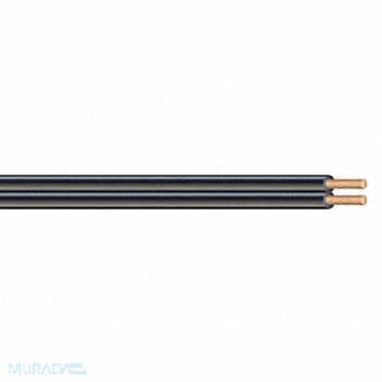 SOUTHWIRE Landscape Wire 2 Cond 16AWG Blk 50ft, 24W818