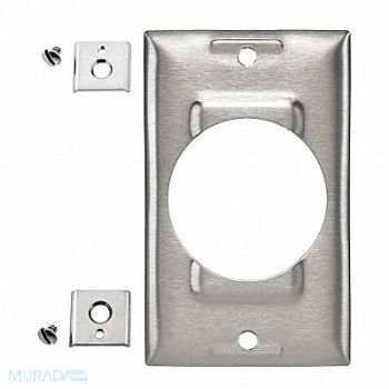 HUBBELL WIRING DEVICE-KELLEMS Ss Twist Lock Cover, 24X968