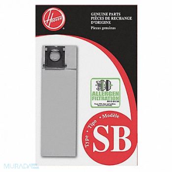 HOOVER Vacuum Bag Paper 2-Ply Reusable PK10, 24Z202