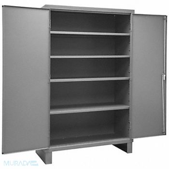 DURHAM MFG Storage Cabinet 78 x48 x24 Gray 4Shlv, 16D683