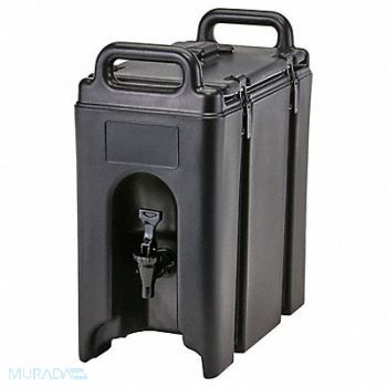 CAMBRO Beverage Container 16 1/2x 9x 18 Black, 4UJL5