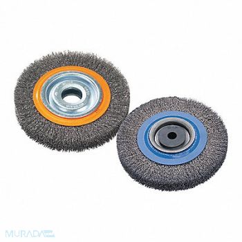 WALTER SURFACE TECHNOLOGIES Wire Wheel Brush Crimped 10 x1, 252Y55