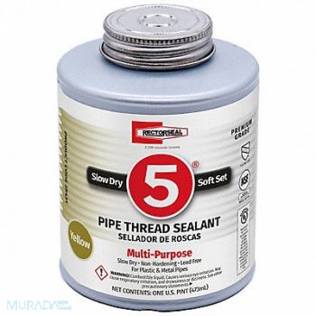 RECTORSEAL Pipe Thread Sealant 8.0139 fl oz Yellow, 4YRW1