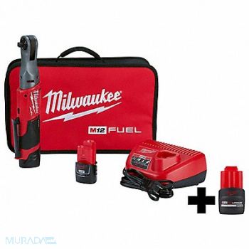 MILWAUKEE M12 3/8 Ratchet Kit M12 HOCP2.5 Batt, 387HG2