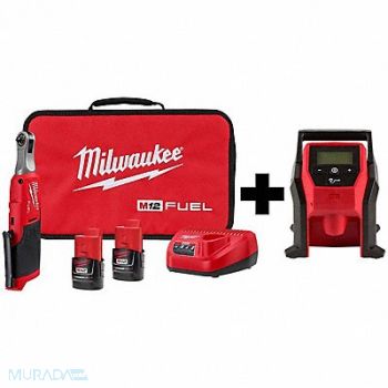 MILWAUKEE M12 FUEL 1/4 HS Ratchet M12 CP Inflator, 388TM8