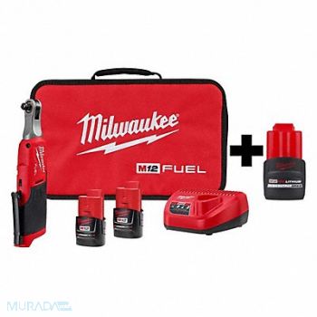 MILWAUKEE M12 FUEL 3/8 HS Ratchet M12 CP2.5 Batt, 388TN3